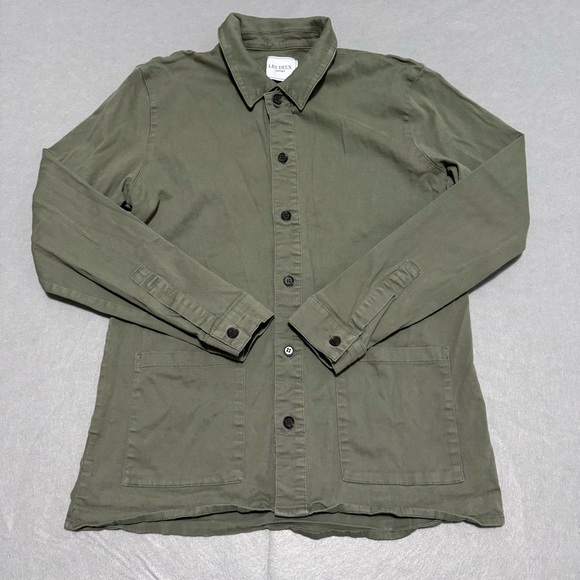 Les Deux Pascal Shirt Jacket Shacket - Lichen Green Men’s Size L Runs Small - Picture 2 of 9